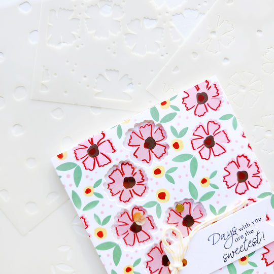 In Bloom Layered Stencils