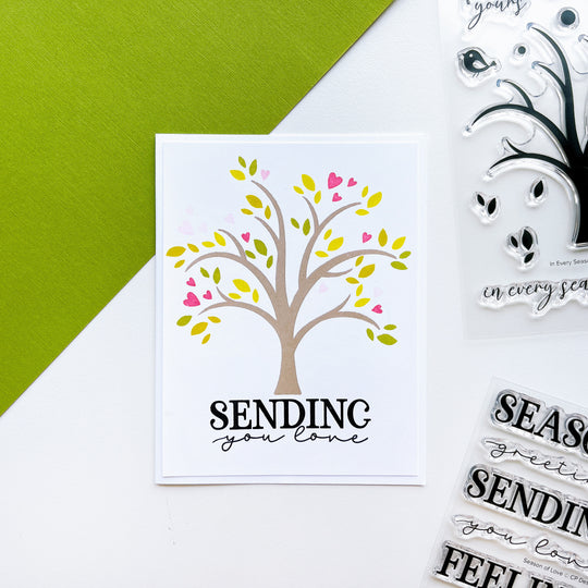 Seasons of Love Sentiments Stamp Set