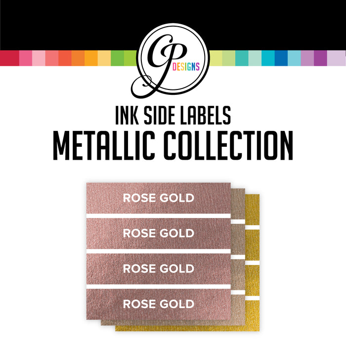 Metallic Collection Ink Pad Side Labels 5 Colors