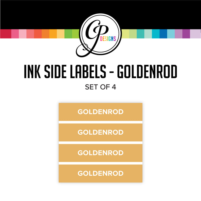 Goldenrod Ink Pad Side Labels
