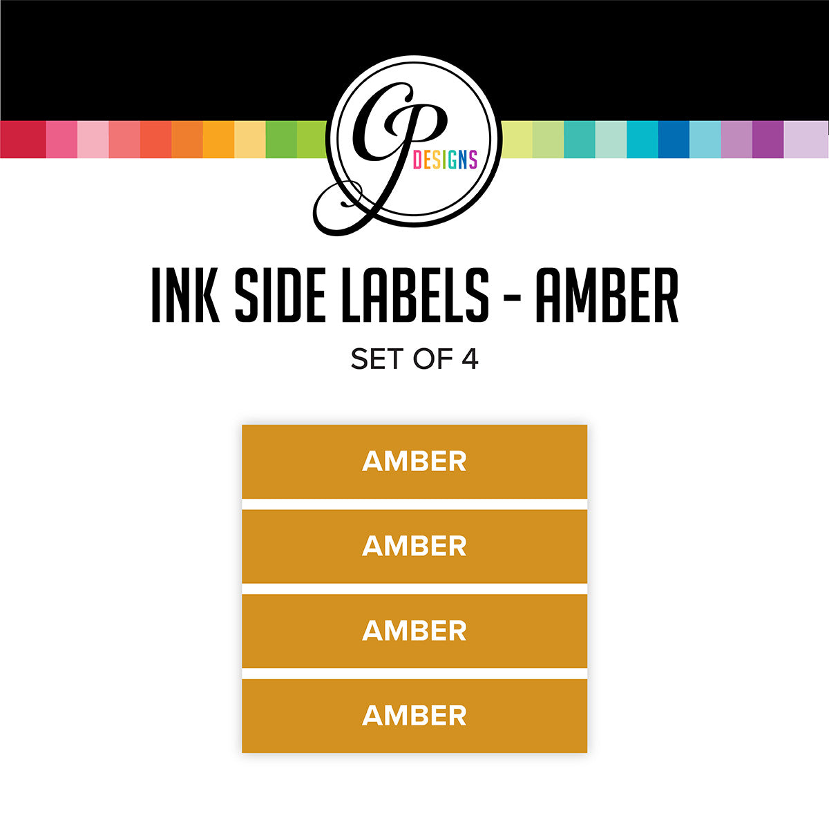 Side Panel Label Amber Ink Pad Side Labels – Catherine Pooler Designs