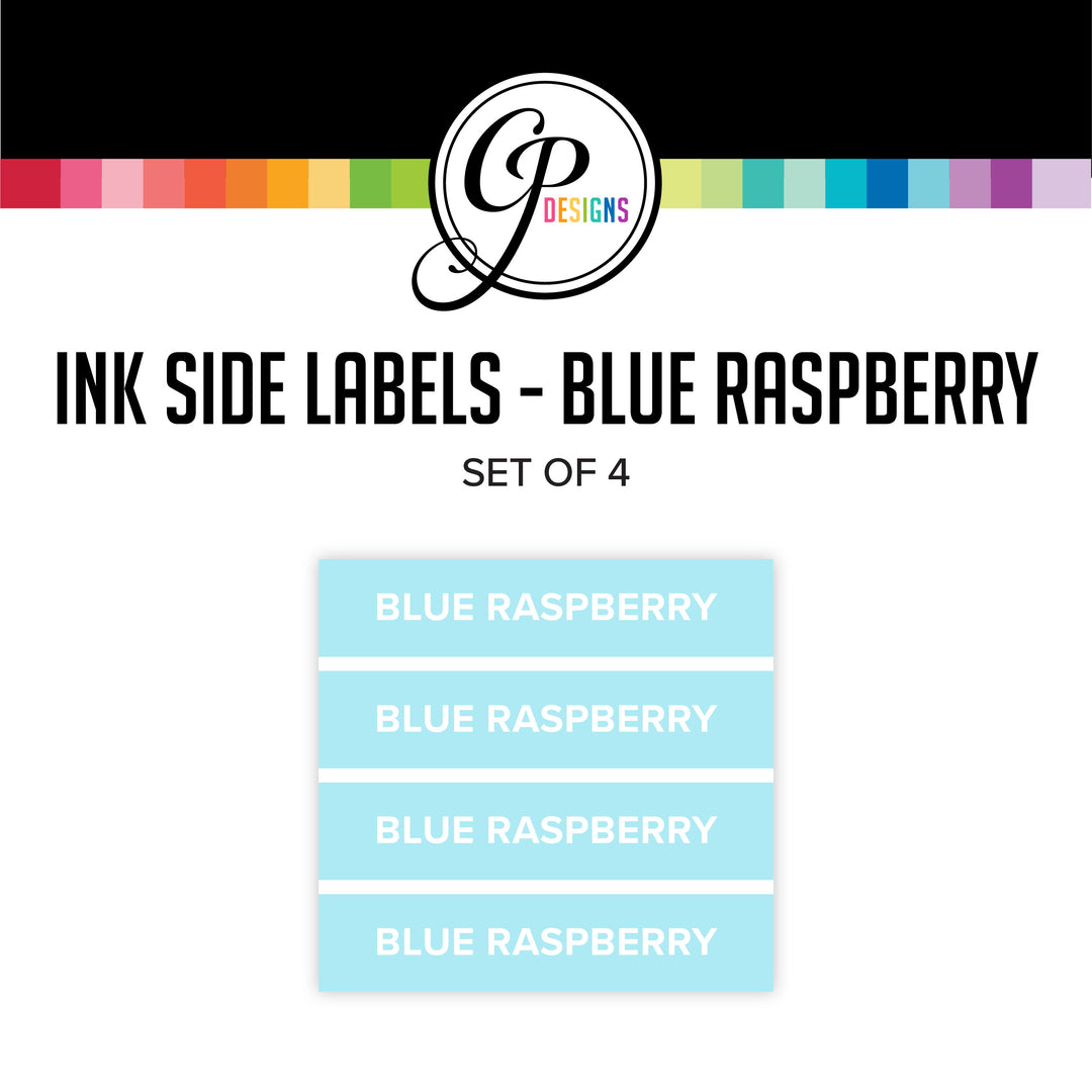 Blue Raspberry Ink Pad Side Labels