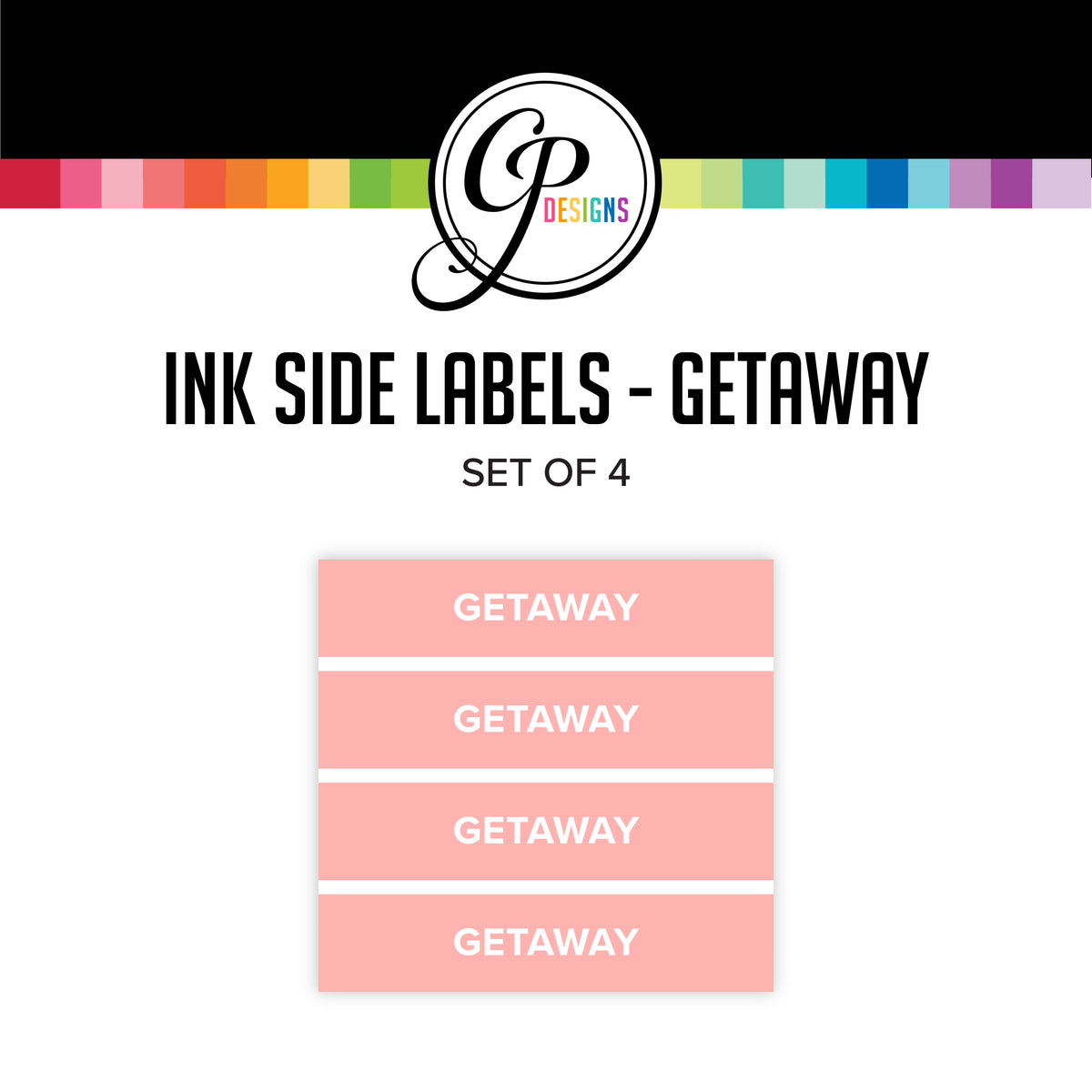 Getaway Ink Pad Side Labels – Catherine Pooler Designs