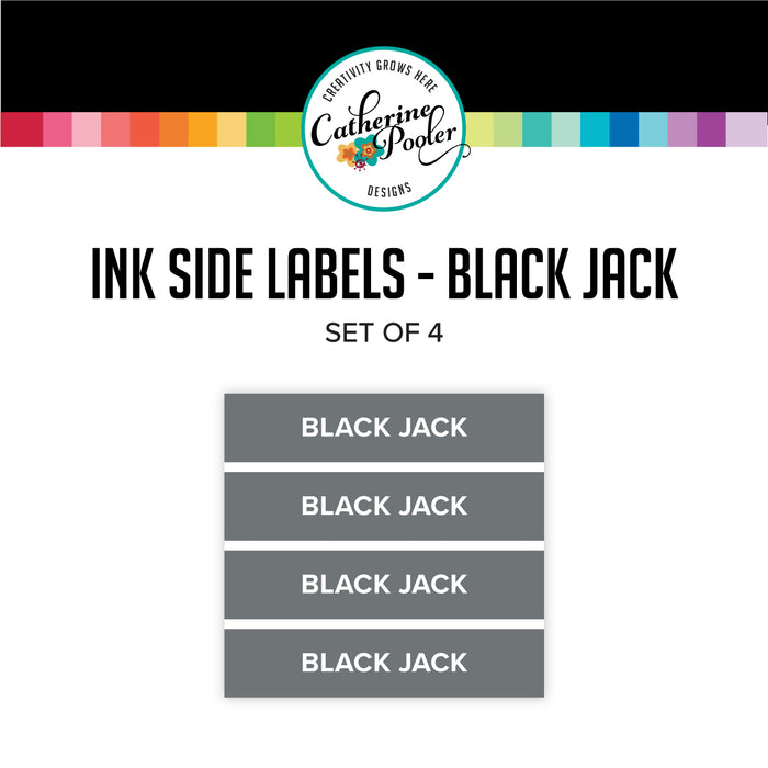 Black Jack Ink Pad Side Labels