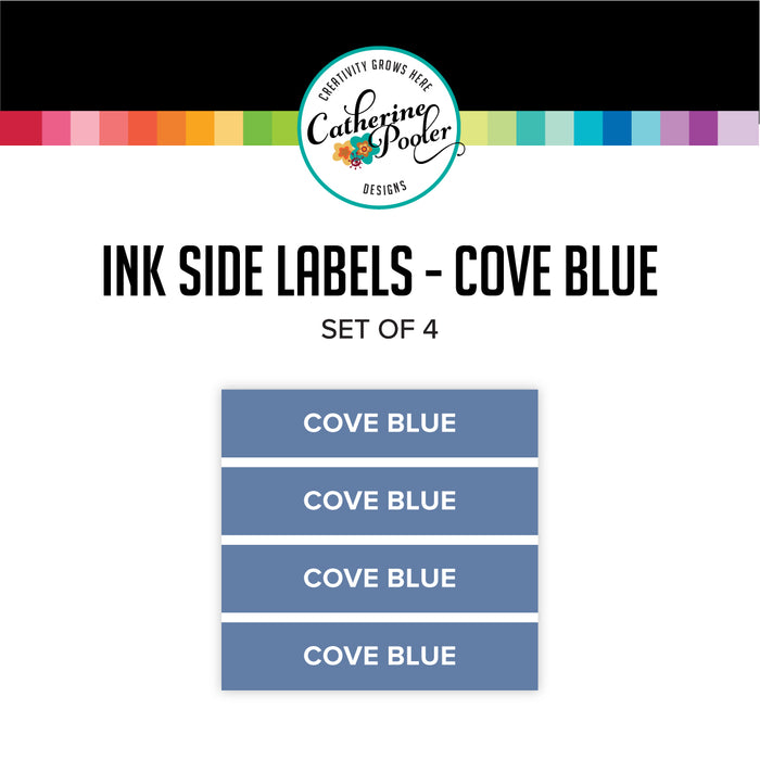 Cove Blue Ink Pad Side Labels