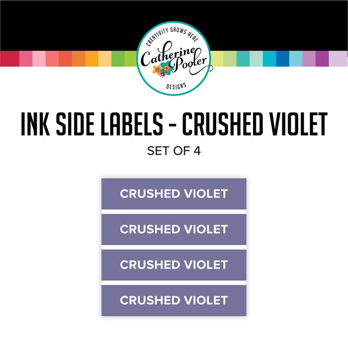 Crushed Violet Ink Pad Side Labels