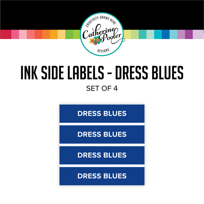 Dress Blues Ink Pad Side Labels