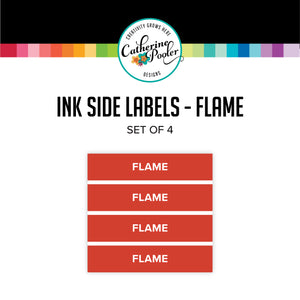 Flame Ink Pad Side Labels
