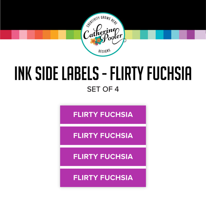 Flirty Fuchsia Ink Pad Side Labels