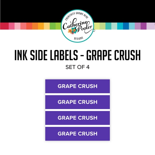 Grape Crush Ink Pad Side Labels – Catherine Pooler Designs