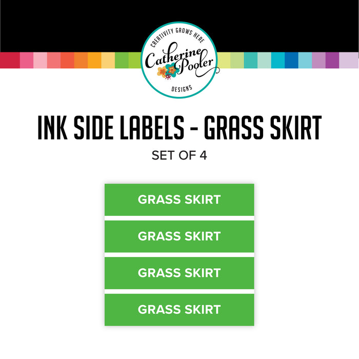 Grass Skirt Ink Pad Side Labels