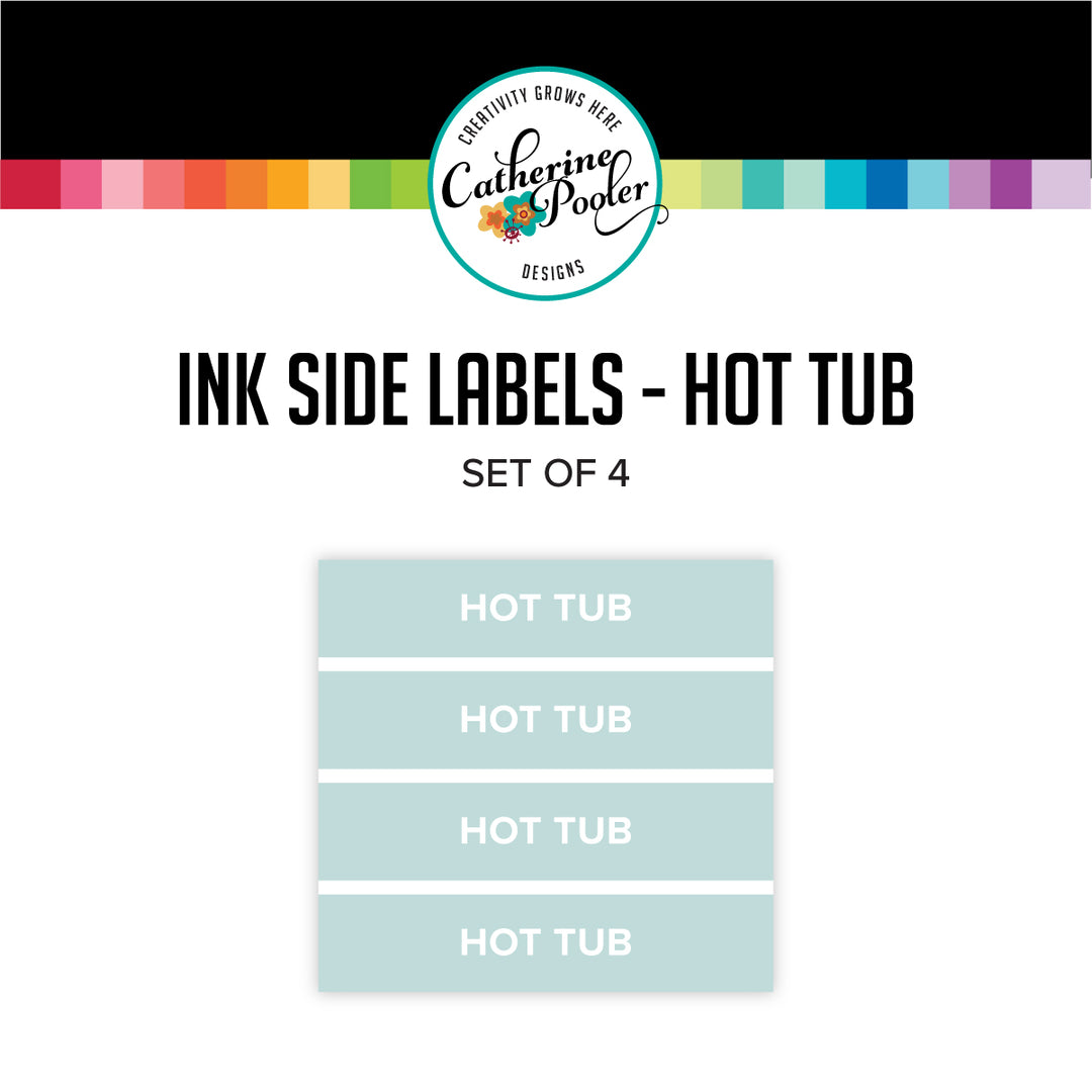 Hot Tub Ink Pad Side Labels