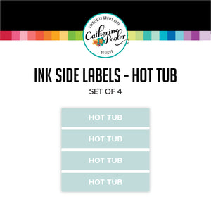 Hot Tub Ink Pad Side Labels