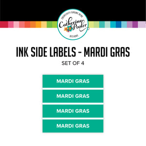 Mardi Gras Ink Pad Side Labels