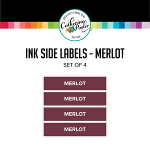 Merlot Ink Pad Side Labels