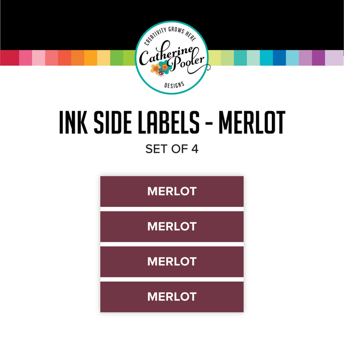 Merlot Ink Pad Side Labels