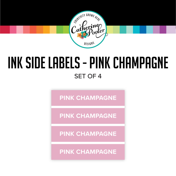 Pink Champagne Ink Pad Side Labels