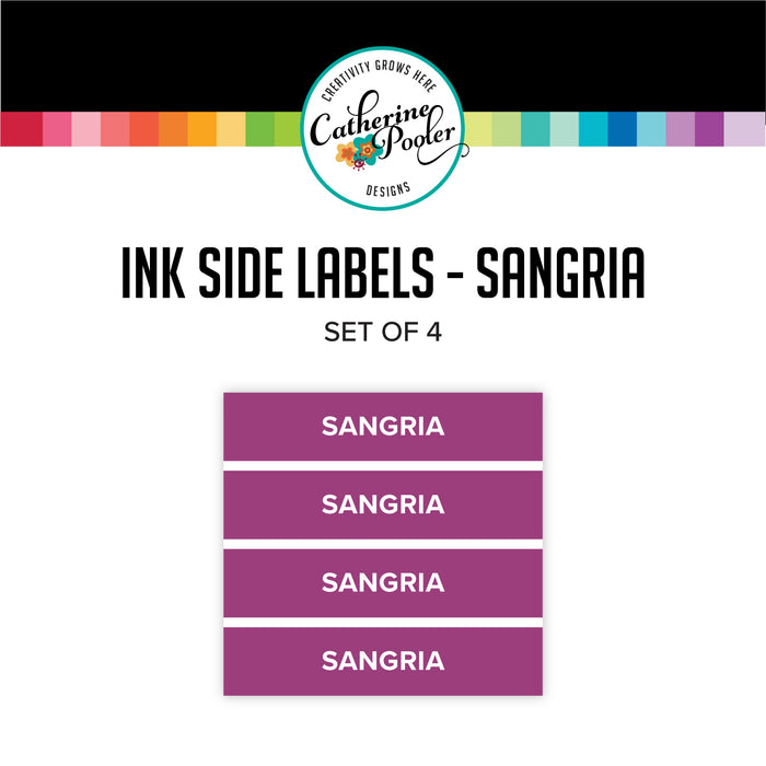 Sangria Ink Pad Side Labels