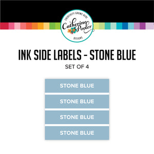 Stone Blue Ink Pad Side Labels