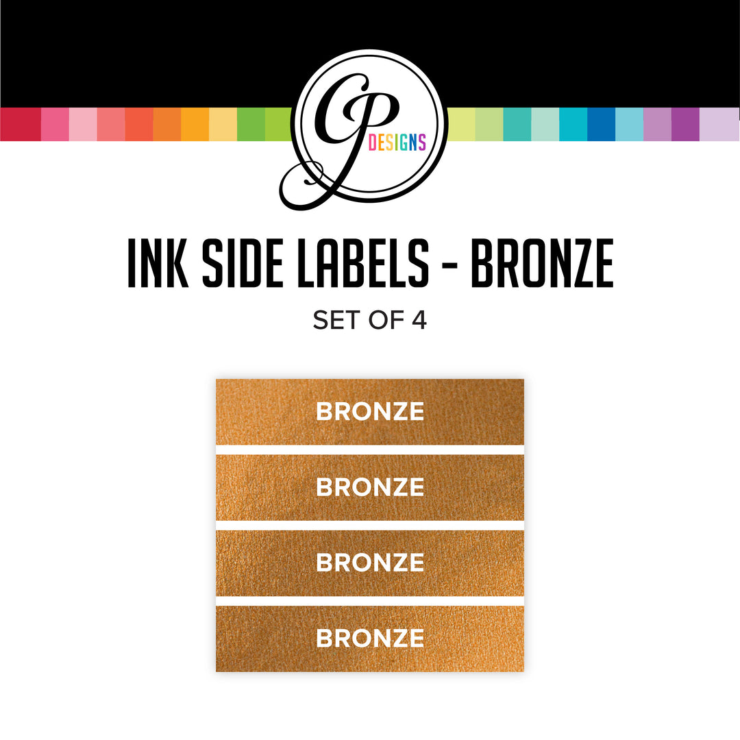 Bronze Metallic Pigment Ink Pad Side Labels