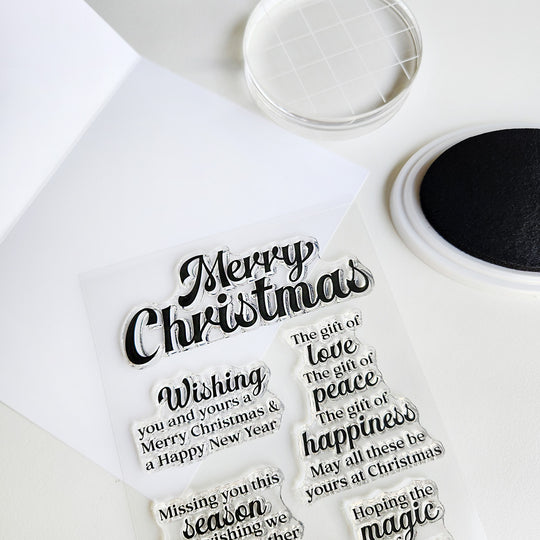 Inside Out Christmas Sentiments Stamp Set