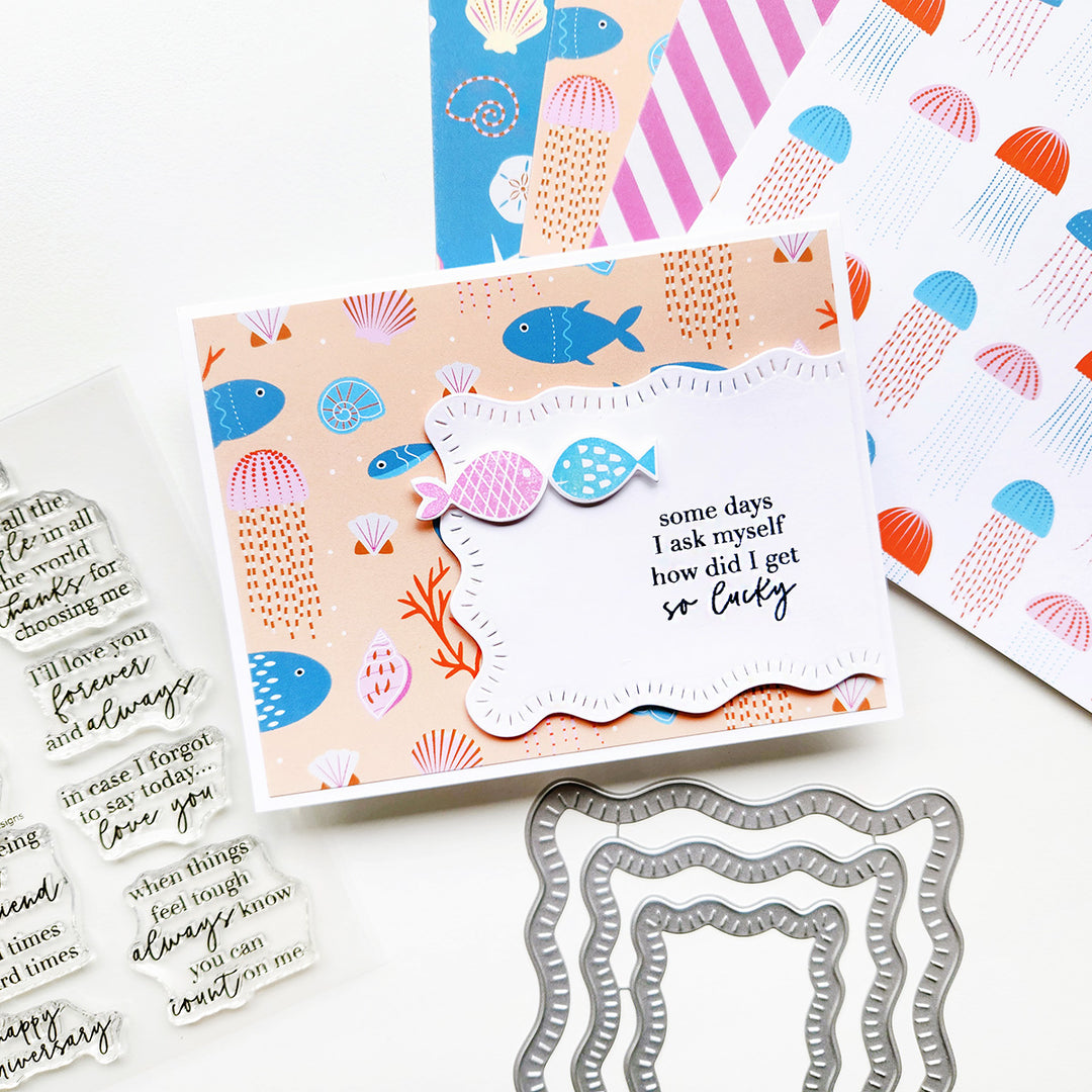 Inside Out Love You Stamp Set