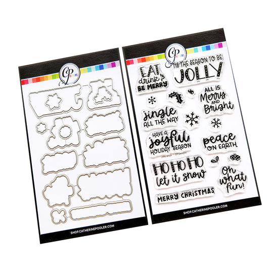 Jolly Jingle Sentiments Stamp & Die Bundle
