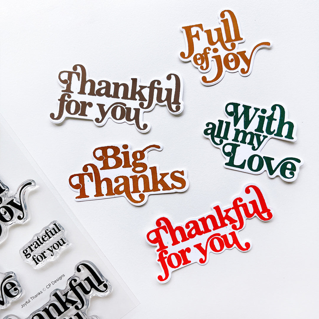 Joyful Thanks Sentiments Stamp Set