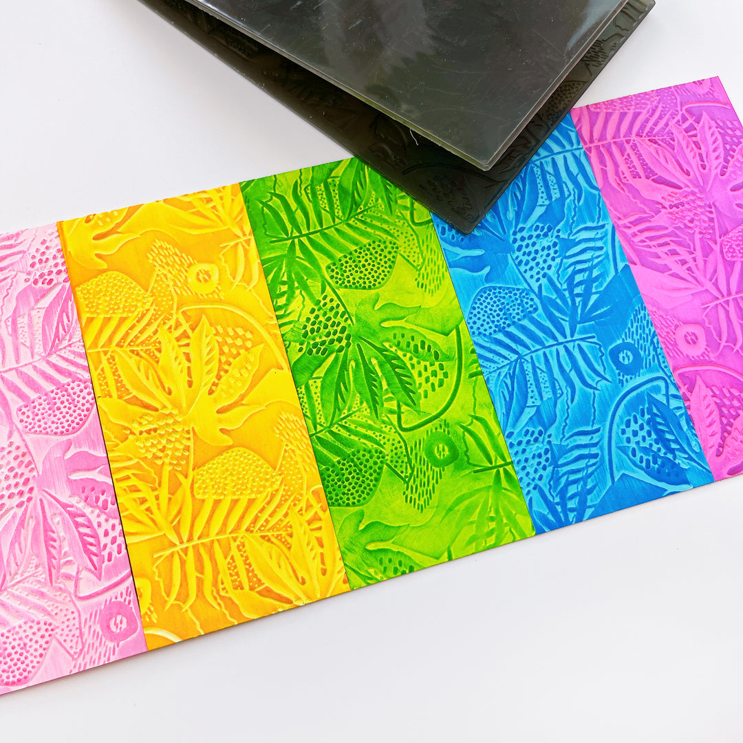 Custom Texture Impression Jungle Textures 3-D Textured Impressions Embossing Folder – Catherine ...