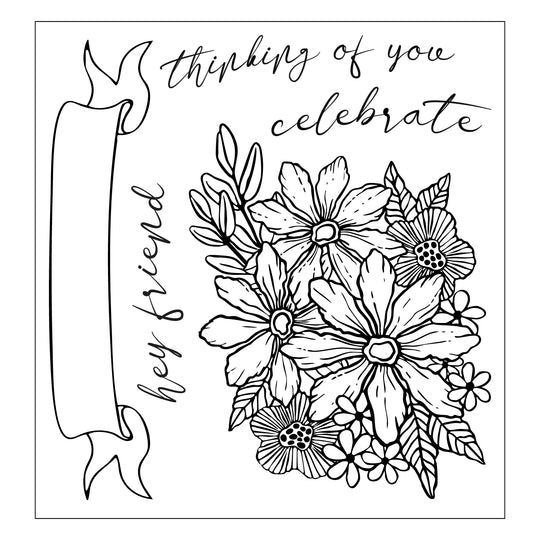 Floral Bouquet Stamps & Framelits Dies by Sizzix