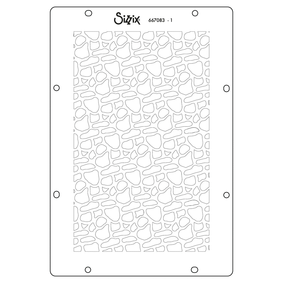 Background Textures Stencils by Sizzix
