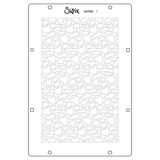 Background Textures Stencils by Sizzix