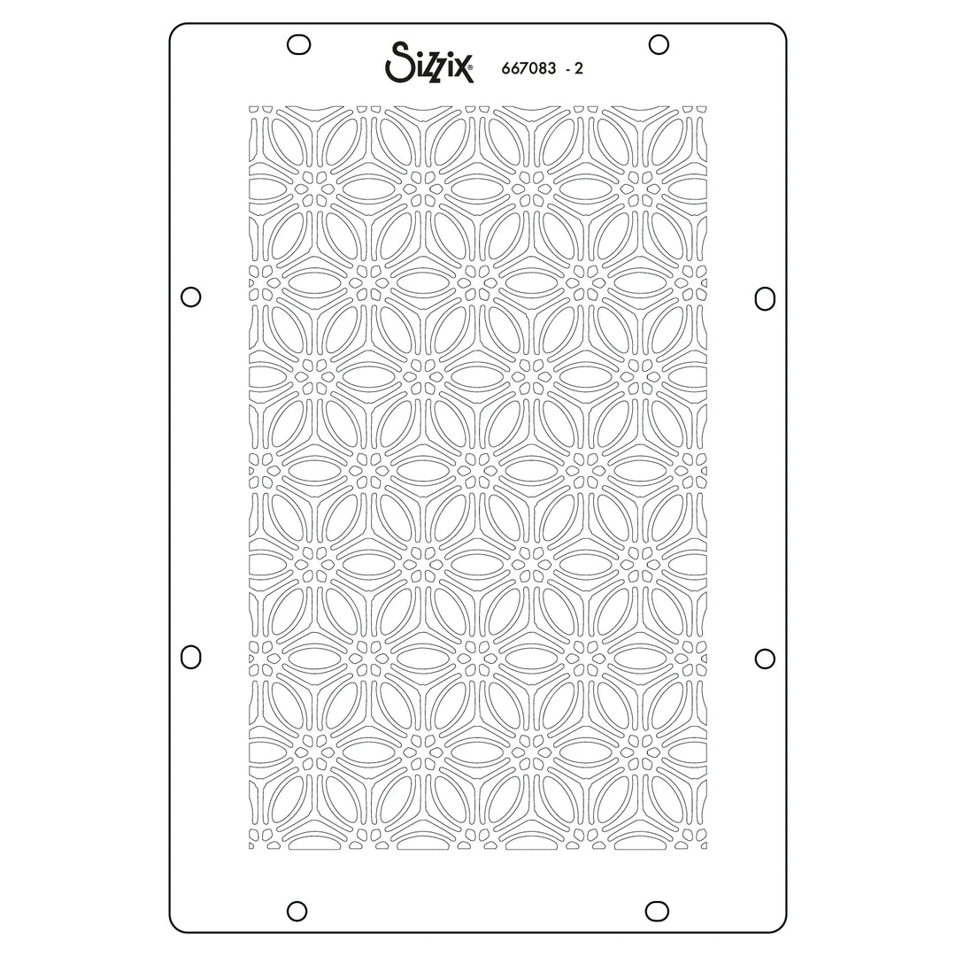 Background Textures Stencils by Sizzix