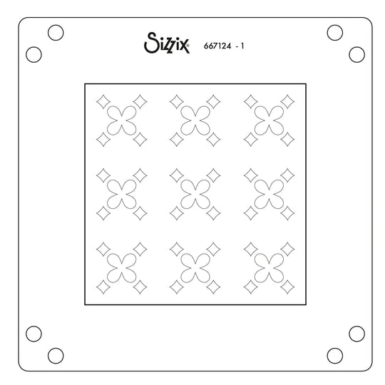 Print & Pattern Fanciful Snowflakes Layered Stencils
