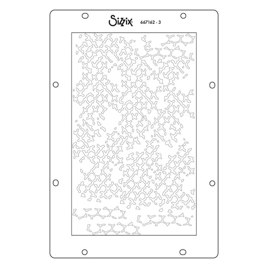Stitched Florals Stencils by Sizzix