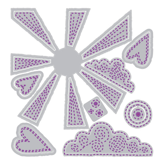 Sunny Days Thinlits Dies by Sizzix