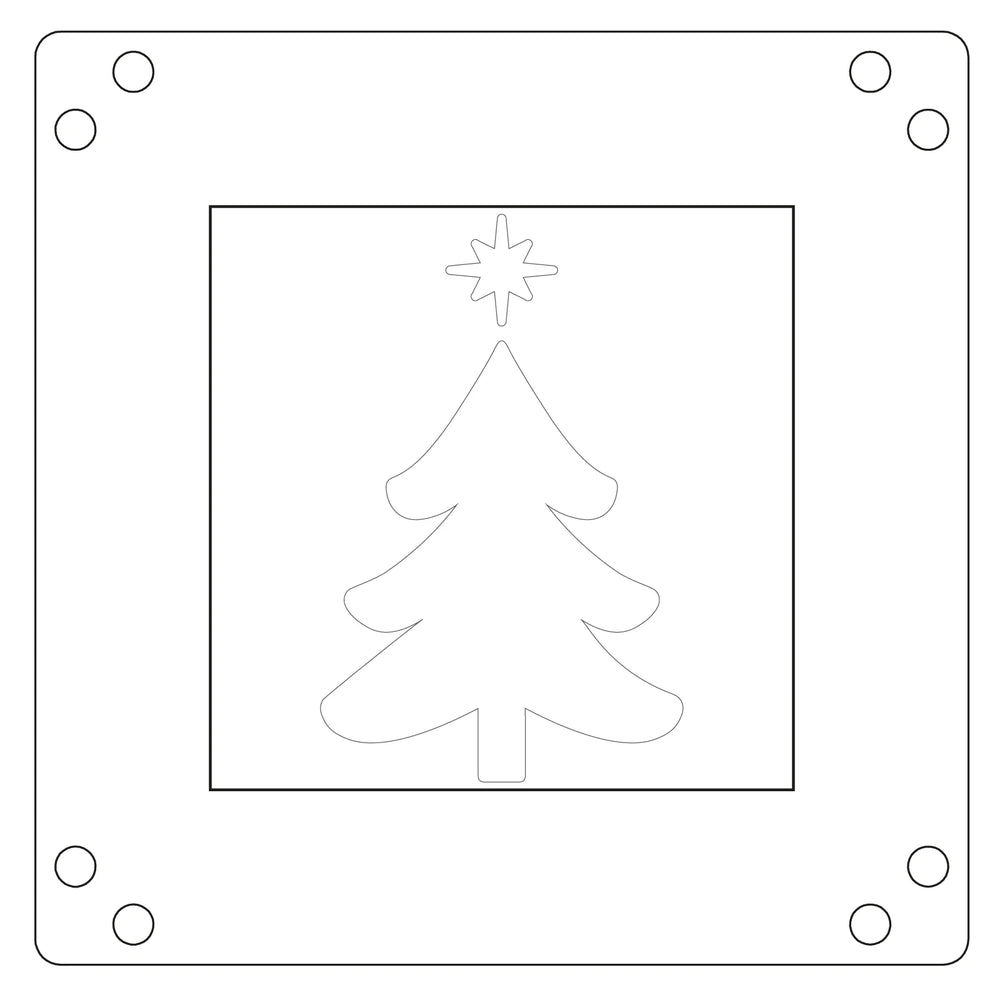 Print & Pattern Star on Top Layered Stencils