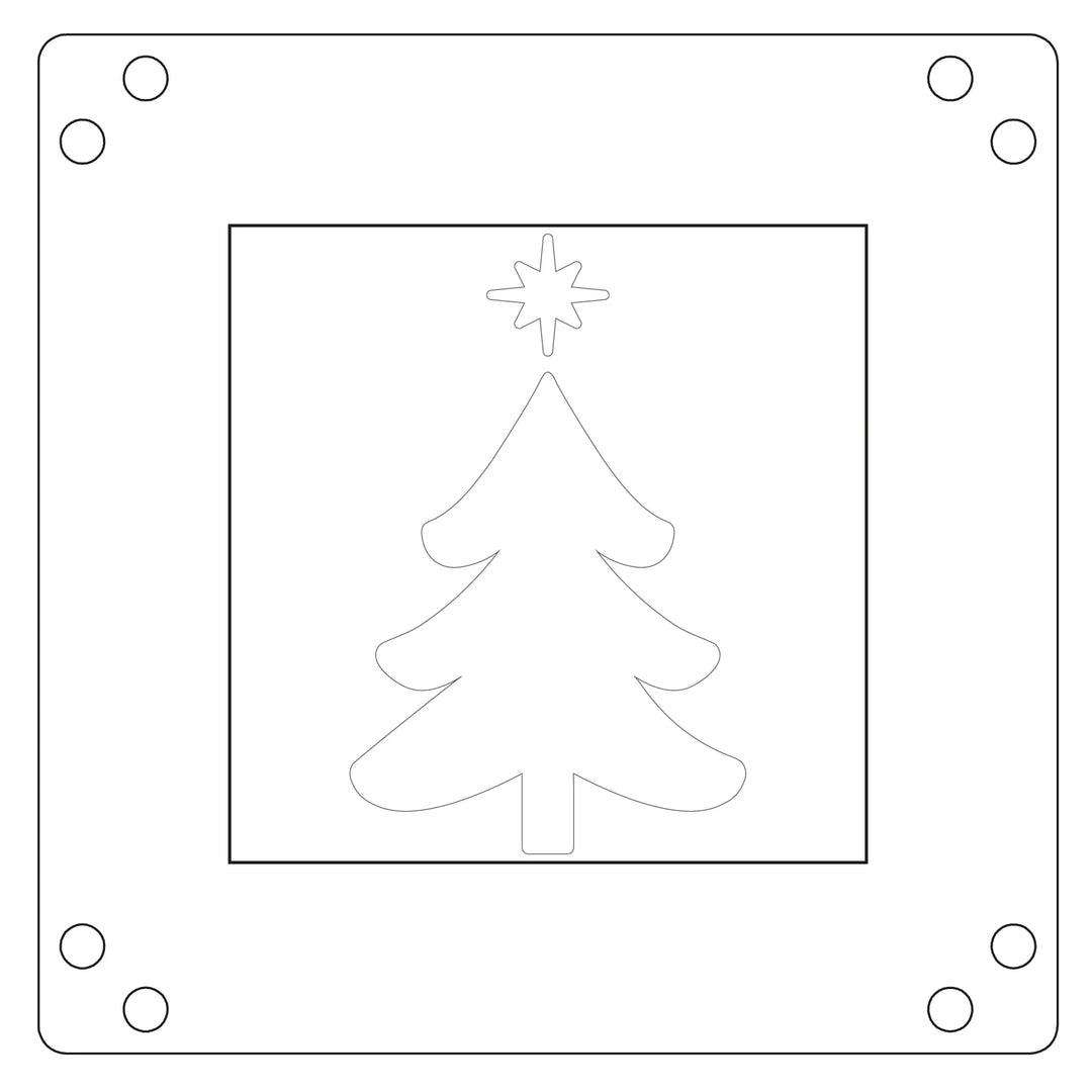 Print & Pattern Star on Top Layered Stencils