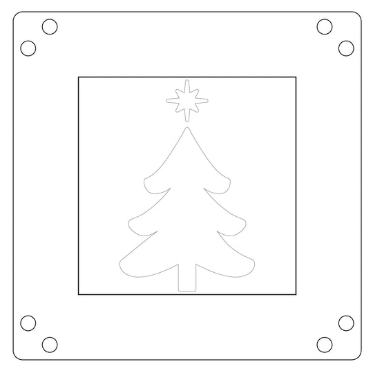 Print & Pattern Star on Top Layered Stencils