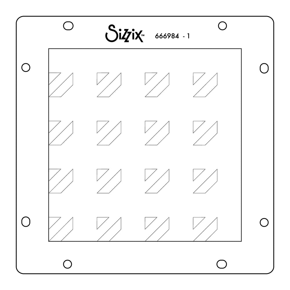 Geo Blocks Rotating Stencil by Sizzix
