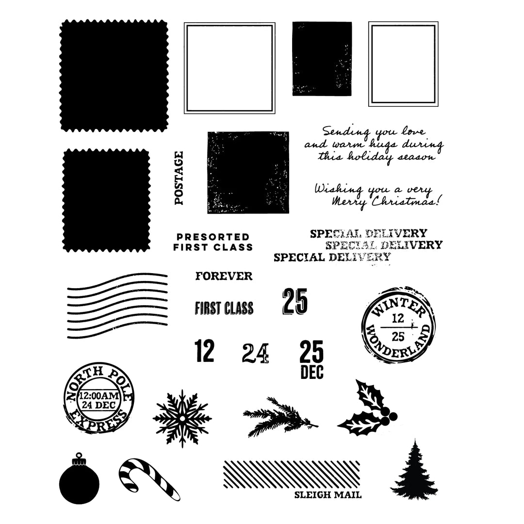 Special Delivery Stamp Set with Framelits by Sizzix