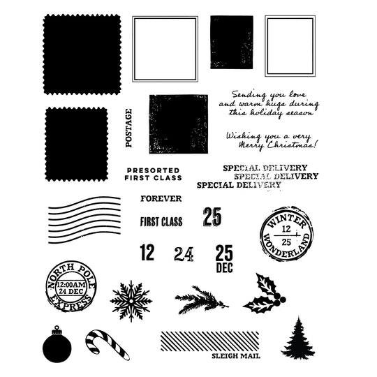 Special Delivery Stamp Set with Framelits by Sizzix