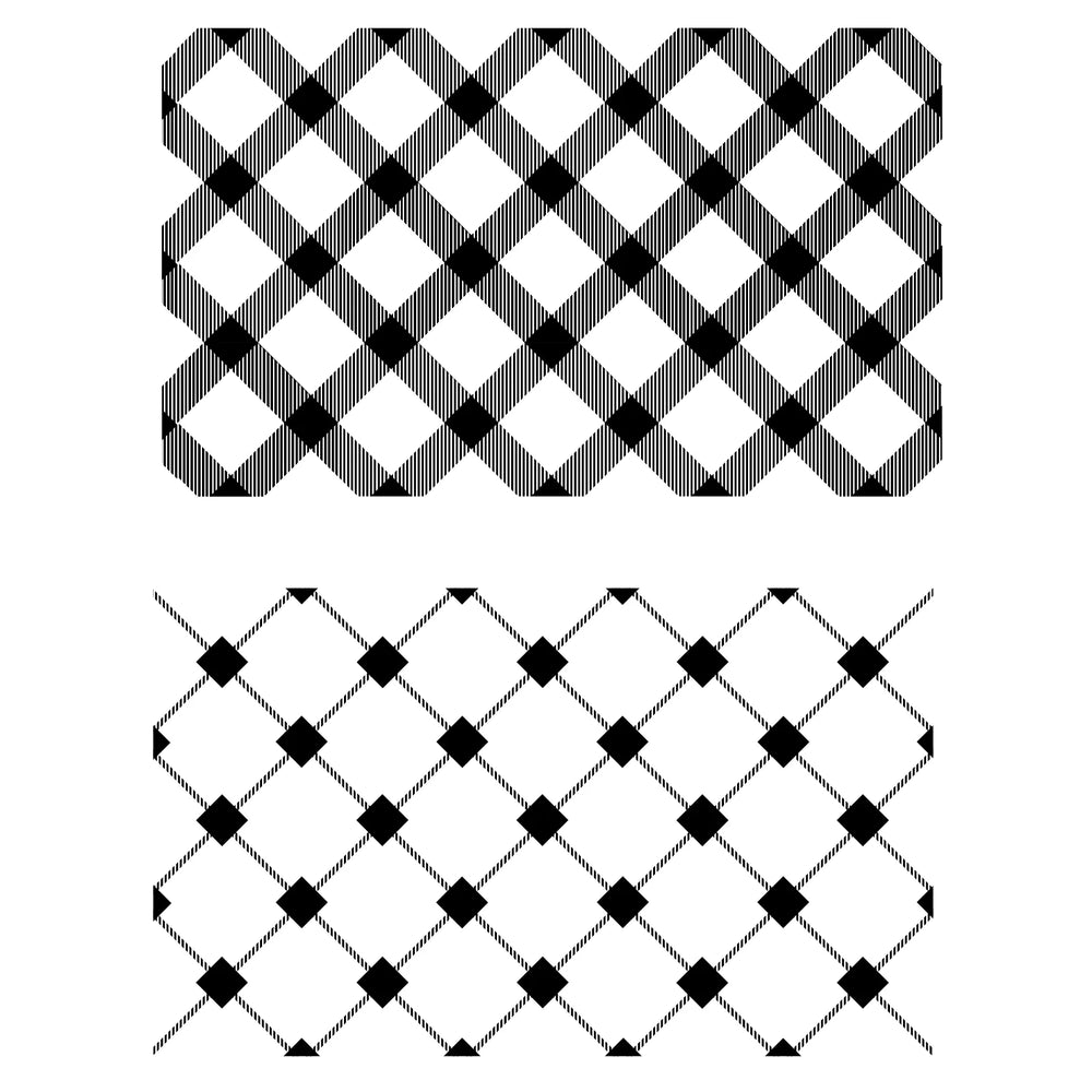 Tartan Stamps by Sizzix