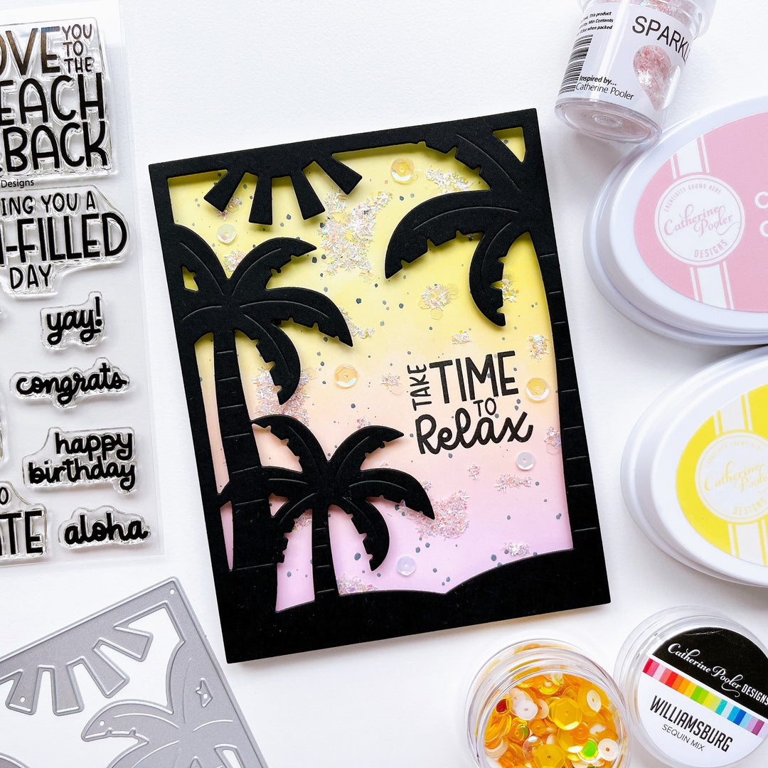 Beach Greetings Sentiments Stamp Set