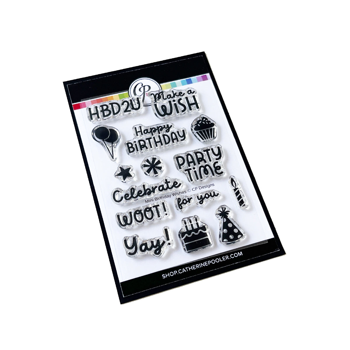 Mini Birthday Wishes Sentiments Stamp Set – Catherine Pooler