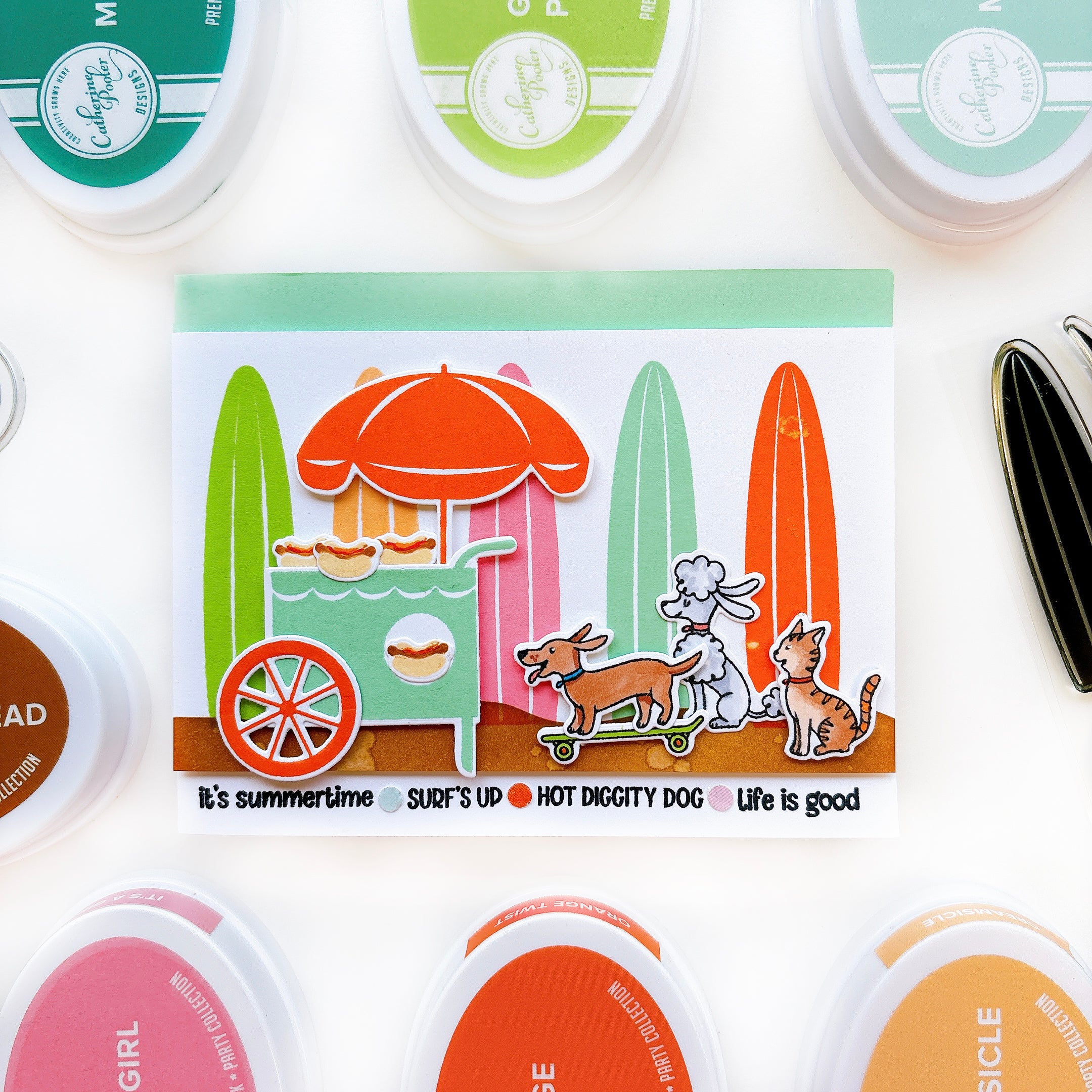 Boardwalk Cruisers Stamp Set – Catherine Pooler Designs