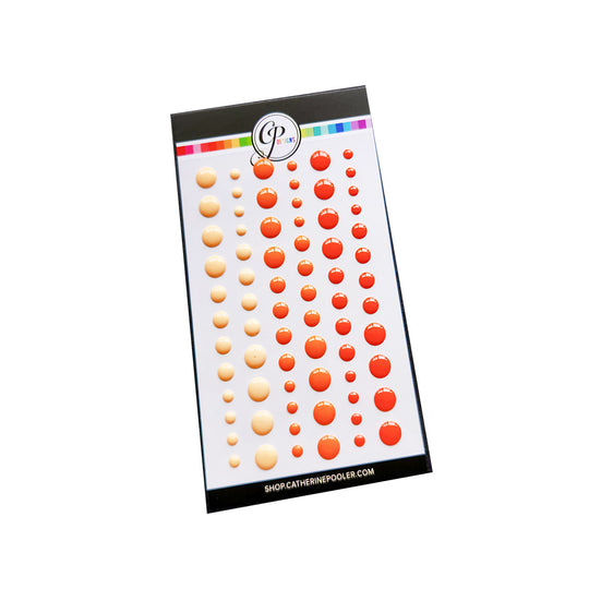 Party Oranges Enamel Dots
