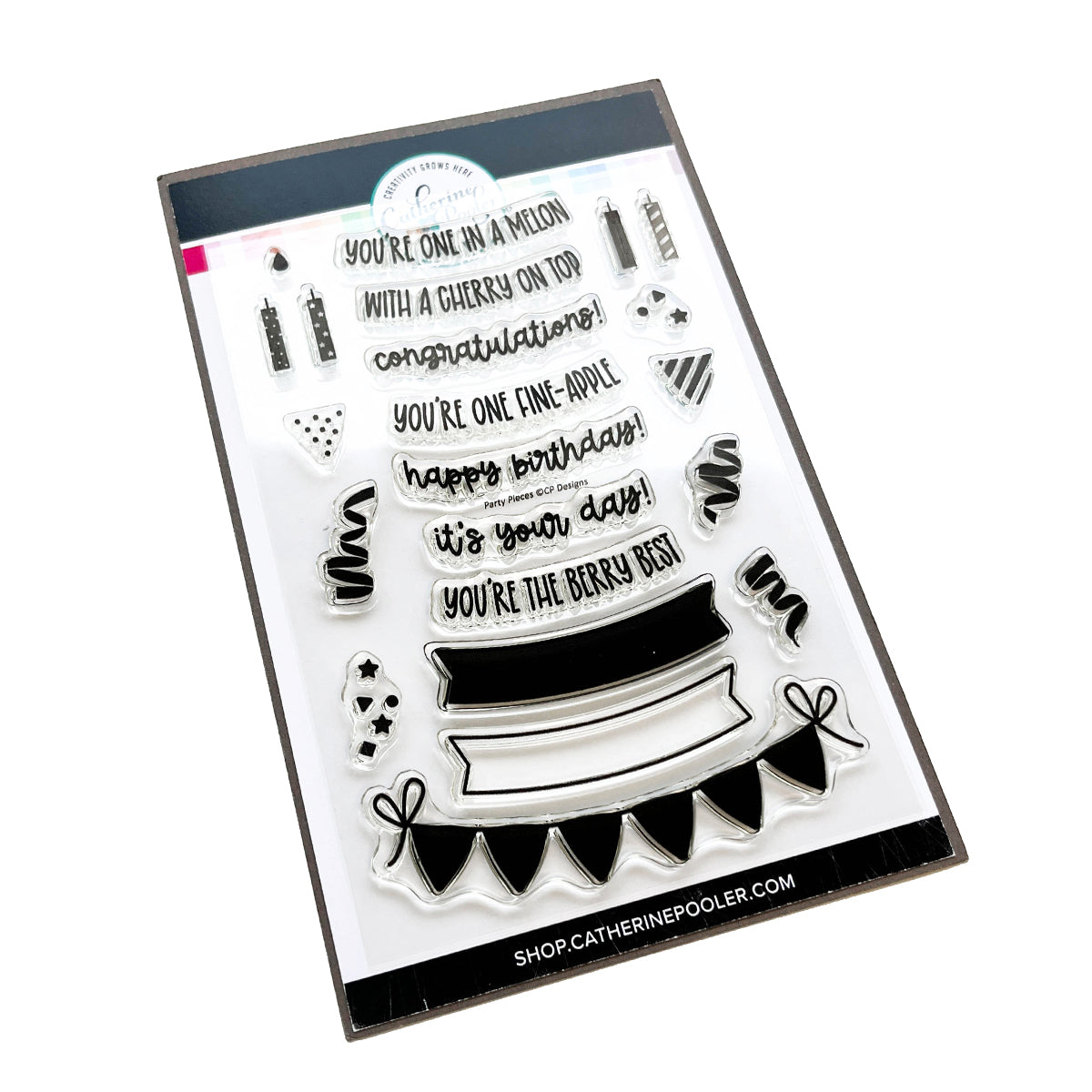 Happy Birthday Sentiments Stamp Set by Catherine Pooler Designs