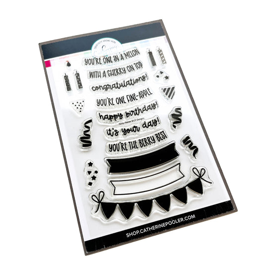 Party Pieces & Sentiments Stamp Set