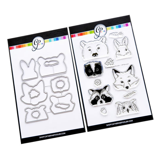 Peeking Forest Friends Stamp & Die Bundle